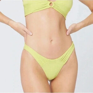 L*Space Sol Bikini Bottom Cia Swimwear in Apple Green Size Small
